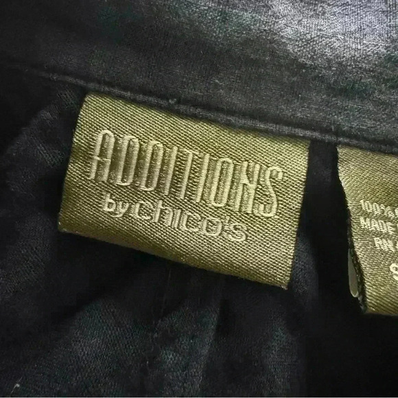 Chico's Additions Women’s 2 US L Spectra Sapphire Smoked Blue Zipped Jacket - Picture 10 of 13